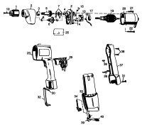 BLACK & DECKER 1921 DRILL (TYPE 3) Spare Parts