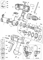 ELU SBA55K CORDLESS DRILL (TYPE 1) Spare Parts