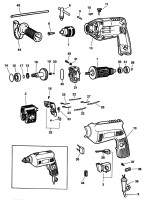 BLACK & DECKER P2182 HAMMER DRILL (TYPE 1) Spare Parts