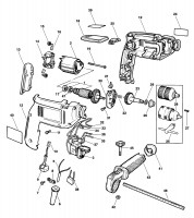 BLACK & DECKER KD574RE HAMMER DRILL (TYPE 1) Spare Parts