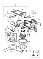 BLACK & DECKER KA190S RANDOM ORBIT SANDER (TYPE 1) Spare Parts