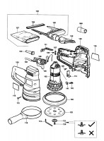 BLACK & DECKER KA190E RANDOM ORBIT SANDER (TYPE 1) Spare Parts