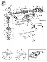 BLACK & DECKER P5723 ANGLE GRINDER (TYPE 1) Spare Parts