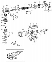 BLACK & DECKER KG11 ANGLE GRINDER (TYPE 1) Spare Parts