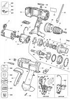 ELU SBA75K CORDLESS DRILL (TYPE 1) Spare Parts