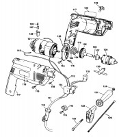 BLACK & DECKER KD163E HAMMER DRILL (TYPE 1) Spare Parts