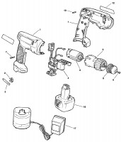 BLACK & DECKER KC1451C DRILL (TYPE 1) Spare Parts