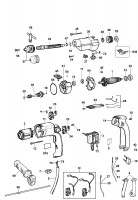 DEWALT DW505 HAMMER DRILL (TYPE 1) Spare Parts