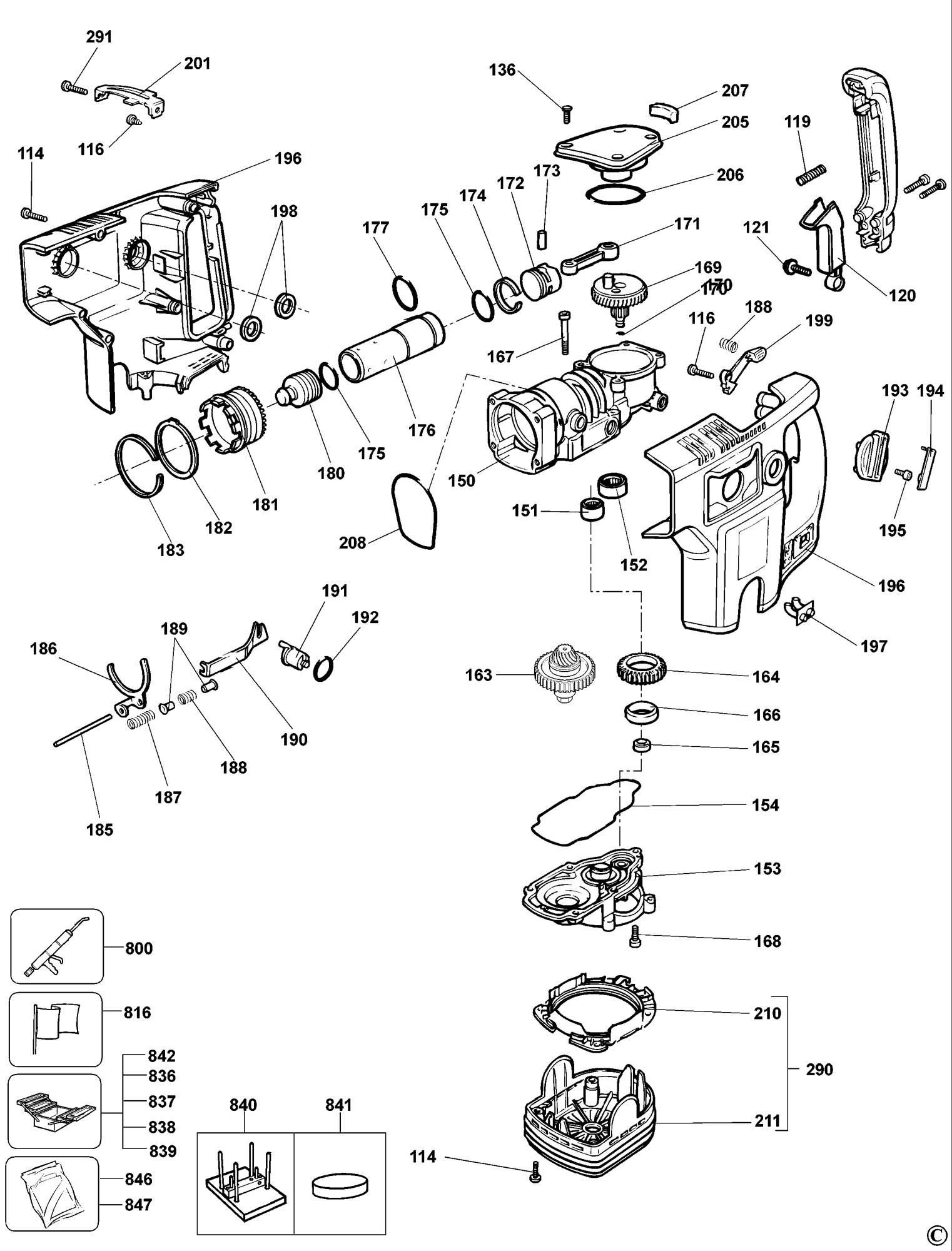 RING FOR ROTARY HAMMER DEWALT 577744-02 O 