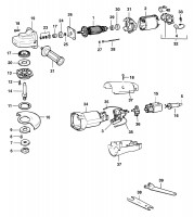 DEWALT DW816 ANGLE GRINDER (TYPE 1) Spare Parts