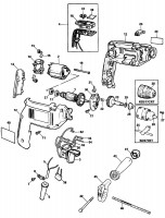 BLACK & DECKER KD577CRT DRILL (TYPE 3) Spare Parts