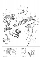 BLACK & DECKER KC1251CN DRILL (TYPE 1) Spare Parts