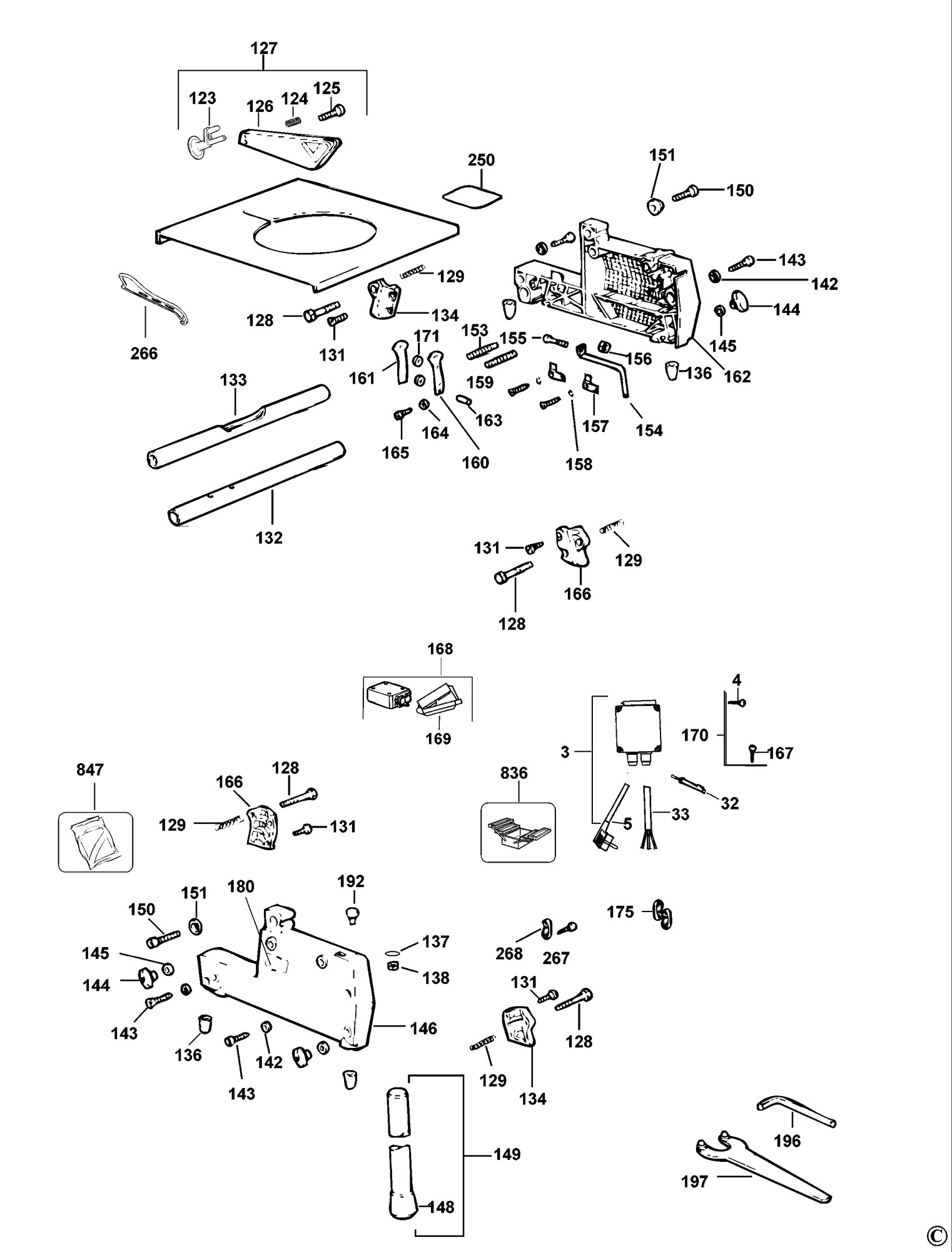 Dw742 Saw 2) Spare Parts SPARE_DW742/TYPE_2 from Spare Parts World