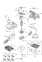 BLACK & DECKER KA230E ORBITAL SANDER (TYPE 1) Spare Parts