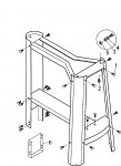 DEWALT DE7880 LEG STAND (TYPE 1) Spare Parts