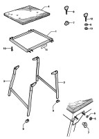 ELU EZ1000 LEG STAND (TYPE 1) Spare Parts