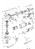 DEWALT DW841 ANGLE GRINDER (TYPE 1) Spare Parts