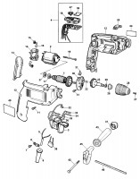 BLACK & DECKER KD1000 DRILL (TYPE 1) Spare Parts