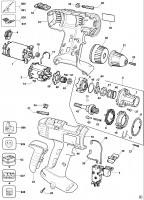 ELU SBA35K CORDLESS DRILL (TYPE 3) Spare Parts