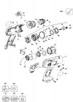 ELU BSA73K CORDLESS DRILL (TYPE 1) Spare Parts