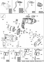 BLACK & DECKER KR400 DRILL (TYPE 1) Spare Parts