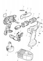 BLACK & DECKER KC1261F CORDLESS DRILL (TYPE 1) Spare Parts