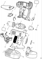 BLACK & DECKER KC1282FK CORDLESS DRILL (TYPE 1) Spare Parts