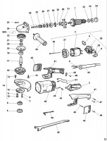 DEWALT DW848 ANGLE GRINDER (TYPE 2-3) Spare Parts