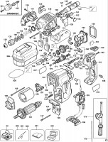 DEWALT DW004K ROTARY HAMMER (TYPE 1) Spare Parts