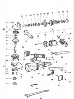 DEWALT DW496 ANGLE GRINDER (TYPE 2) Spare Parts