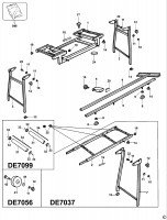 DEWALT DE7038 EXTENSION TABLE (TYPE 4) Spare Parts