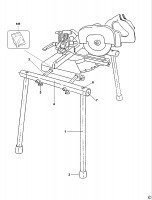 DEWALT DE3493 LEG STAND (TYPE 1) Spare Parts