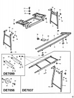 DEWALT DE7075 EXTENSION TABLE (TYPE 4) Spare Parts