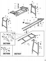 DEWALT DE7049 EXTENSION TABLE (TYPE 4) Spare Parts