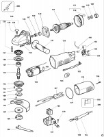 DEWALT DW822 ANGLE GRINDER (TYPE 4) Spare Parts