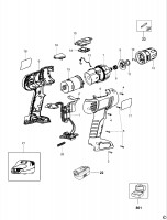 BLACK & DECKER HP126F CORDLESS DRILL (TYPE 1) Spare Parts