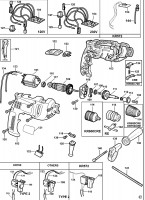 BLACK & DECKER KR550CRE DRILL (TYPE 3) Spare Parts