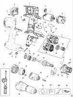 DEWALT DW988 CORDLESS DRILL (TYPE 11) Spare Parts