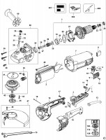 DEWALT D28411 ANGLE GRINDER (TYPE 1) Spare Parts