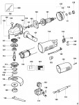 DEWALT DW824 SMALL ANGLE GRINDER (TYPE 4) Spare Parts