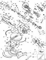 DEWALT DW705 MITRE SAW (TYPE 5) Spare Parts