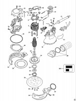 DEWALT DW423 SANDER PALM GRIP (TYPE 4) Spare Parts