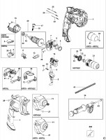 BLACK & DECKER KR70L HAMMER DRILL (TYPE 1) Spare Parts