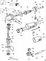 DEWALT DW824 SMALL ANGLE GRINDER (TYPE 5) Spare Parts