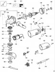 DEWALT DW803 ANGLE GRINDER (TYPE 3) Spare Parts