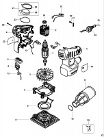 Type 1 - EU Spares and Parts for Black & Decker KA150K SANDER