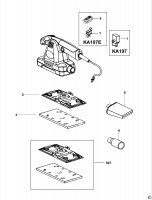 BLACK & DECKER KA197 SANDER (TYPE 1) Spare Parts