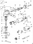 DEWALT DW812 ANGLE GRINDER (TYPE 1) Spare Parts