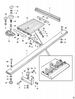 DEWALT D274003 TABLE (TYPE 1) Spare Parts
