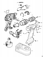 BLACK & DECKER KC121F CORDLESS DRILL (TYPE 1) Spare Parts